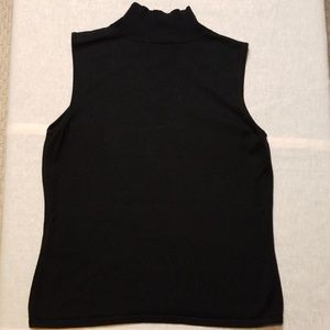 Talbots Sleeveless Black Sweater Tank - Size Large